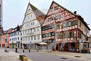 Artful medieval half-timber house at Market Place in Nagold