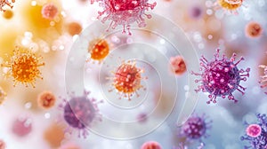 Artful Microbiology: Microstock Showcase of Vibrant Virus Artwork