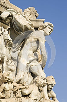 Artful statues in Marseille