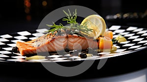 artfully black check