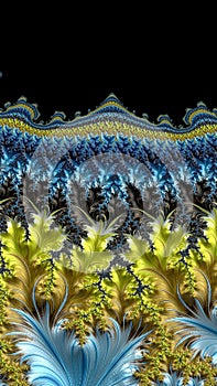 Artfully 3D rendering fractal background