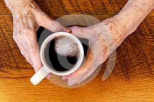 Arthritic Hands & Coffee Cup photo