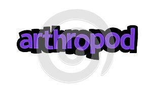 ARTHROPOD background writing vector design