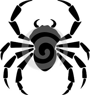 arthropod Black Silhouette Generative Ai