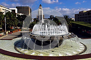 Arthur J. Will memorial Fountain in downtown Downtown Los Angeles. Attractions Los Angeles