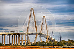 The Arthur Ravenel Jr. Bridge that connects Charleston to Mount photo