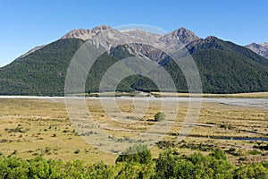 Arthur`s Pass in the Canterbury region of New Zealand