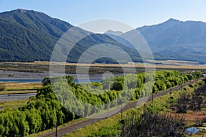 Arthur`s Pass in the Canterbury region of New Zealand