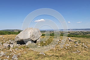 Arthur\'s Stone (Neolithic burial chamber), Cefn Bryn, Gower Peninsula, Swansea, South Wales, UK