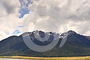 Arthurs Pass Scenic LookOut Road to Arthur`s Pass, New Zealand