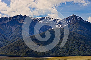 Arthurs Pass Scenic LookOut Road to Arthur`s Pass, New Zealand