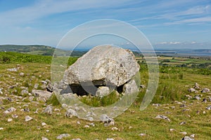 Arthurs Stone Cefn Bryn hill The Gower peninsula South Wales UK