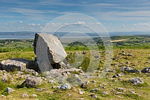 Arthurs Stone neolithic burial ground Cefn Bryn hill The Gower peninsula South Wales UK