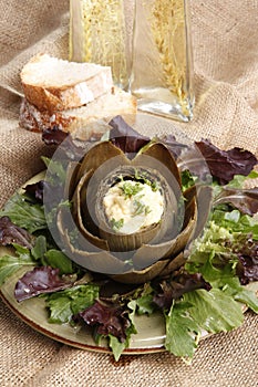 Artichoke hollandaise