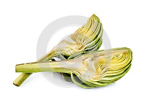 Artichoke isolated on the white background