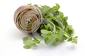 Artichoke and parsley