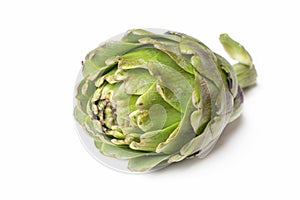 Artichoke vegetables on the white background