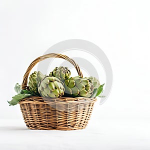 Artichokes in the basket