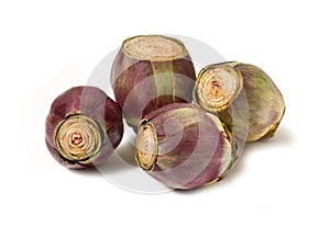 Artichokes, Cut and Clean isolated photo