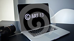 Article 13 the amendment to the EU legislation banned media materials on the Internet.