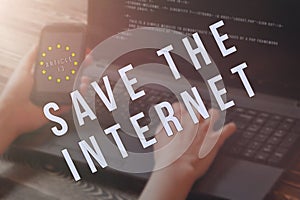 Article 13 the amendment to the EU legislation banned media materials on the Internet.