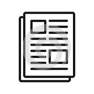 Article icon vector image.