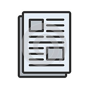Article icon vector image.