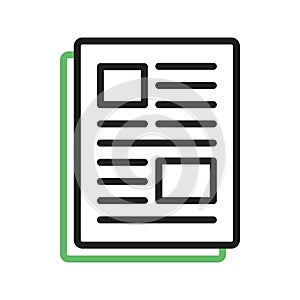 Article icon vector image.