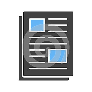Article icon vector image.