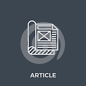 Article Icon Vector.