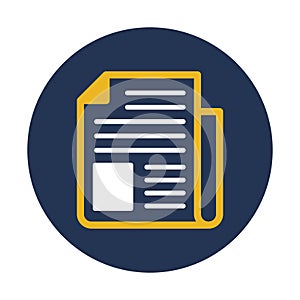 Article, journal Vector icon which can easily modify