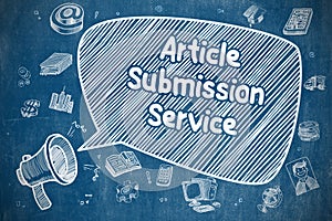 Article Submission Service - Business Concept.