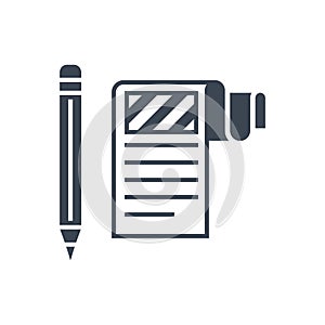 Article Submission Vector Glyph Icon