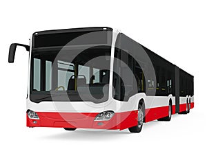 Articulated City Bus Isolated