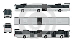 Articulated city bus set