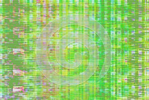 Artifact green vhs glitch background,  pixel flicker