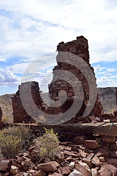 Artifacts left behind at the Meteor Crater in Winslow Arizona