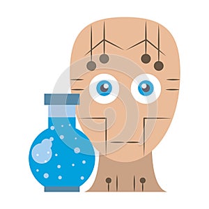 Artifical intelligence icons concept cartoon photo