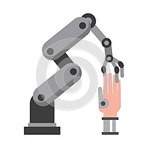 Artifical intelligence icons concept cartoon photo