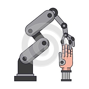 Artifical intelligence icons concept cartoon photo