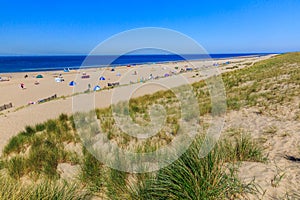 Artifical Maasvlaktestrand beach built for the Europoort Rotterdam