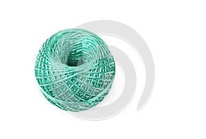 Artificial ball of nylon string for household on white