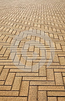 Artificial block pavement