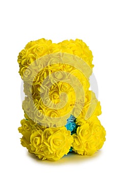 Artificial bouquet of yellow flowers