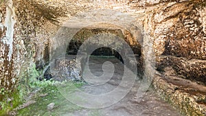 Artificial cave of ancient Greek theater