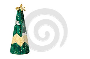 Artificial christmas tree with place for yout text