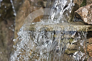 artificial decorative waterfall with three modulations