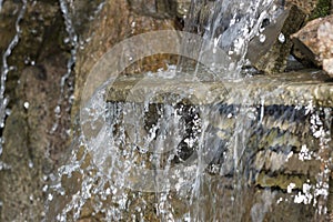 artificial decorative waterfall with three modulations