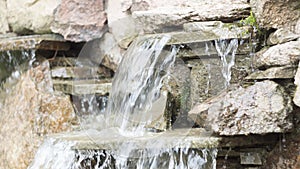 artificial decorative waterfall with three modulations