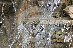 artificial decorative waterfall with three modulations